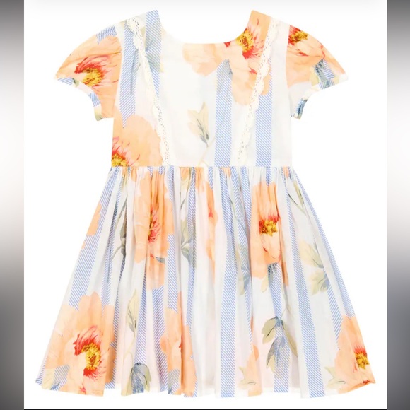 FLORAL PRINT COTTON MINI DRESS - Picture 2 of 14